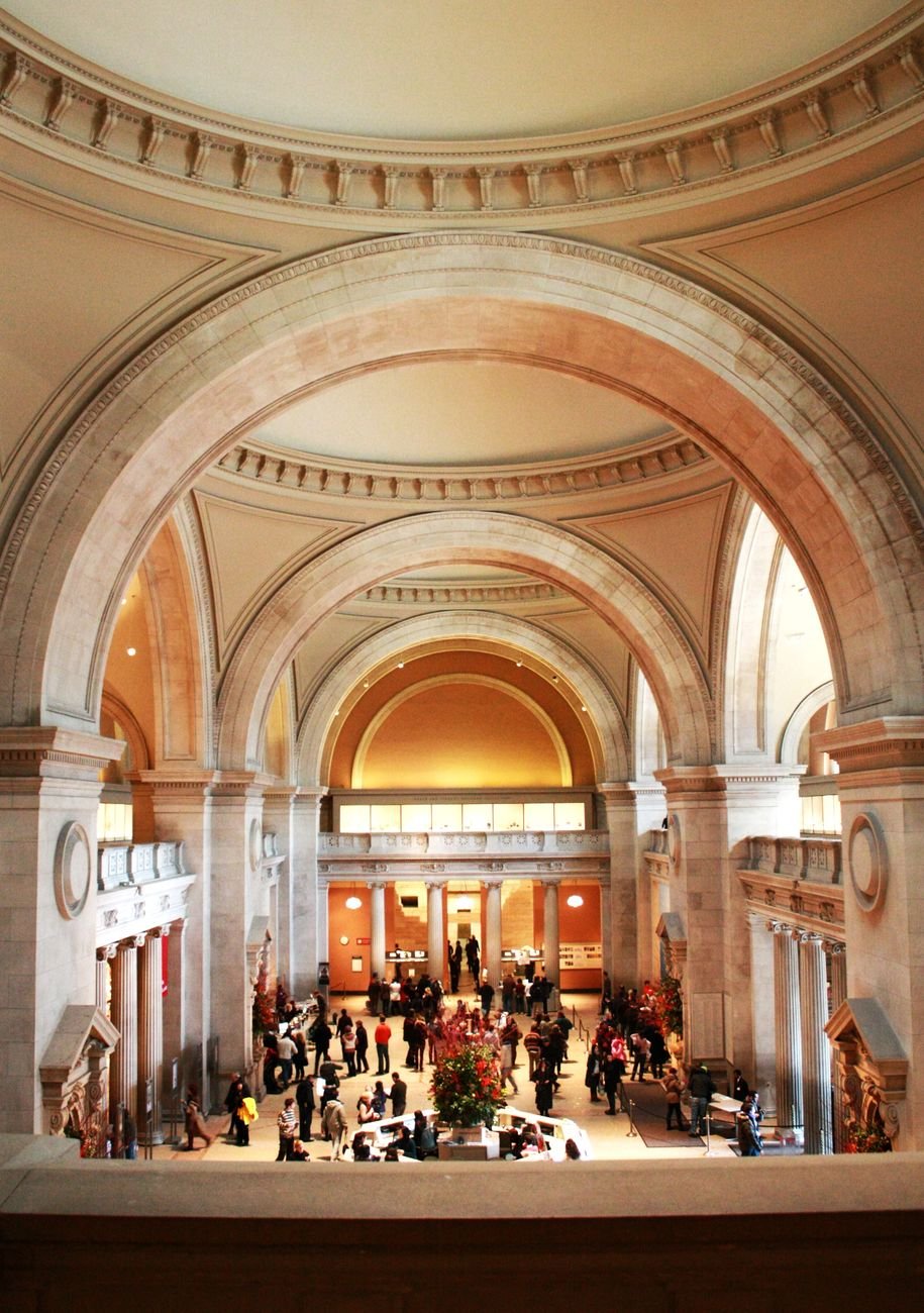 Grand entrance hall of the Metropolitan Museum of Art in New York