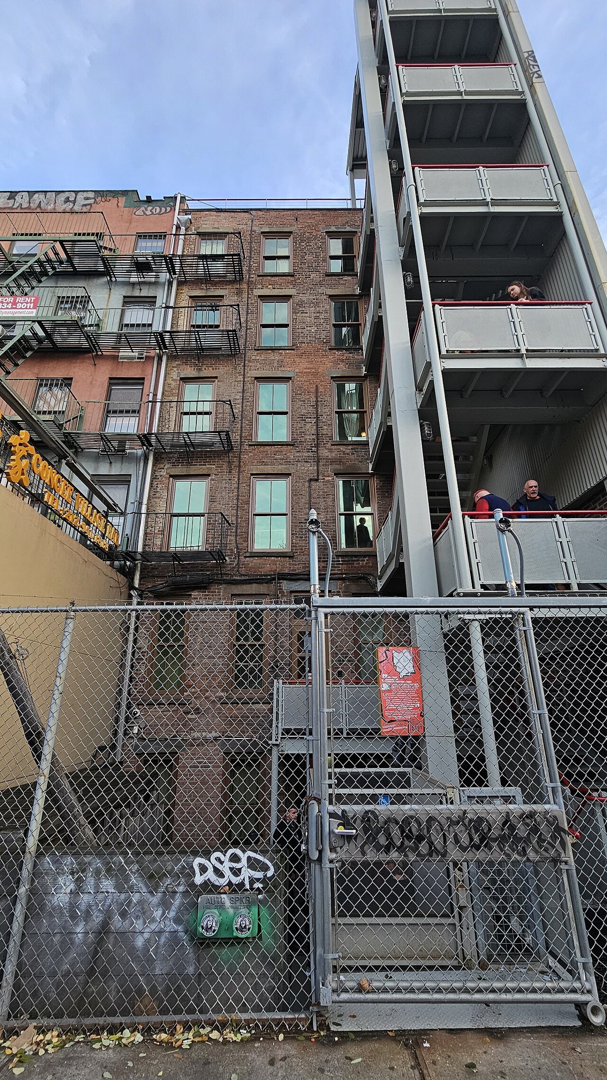 The historic tenement building that houses the Tenement Museum on the Lower East Side
