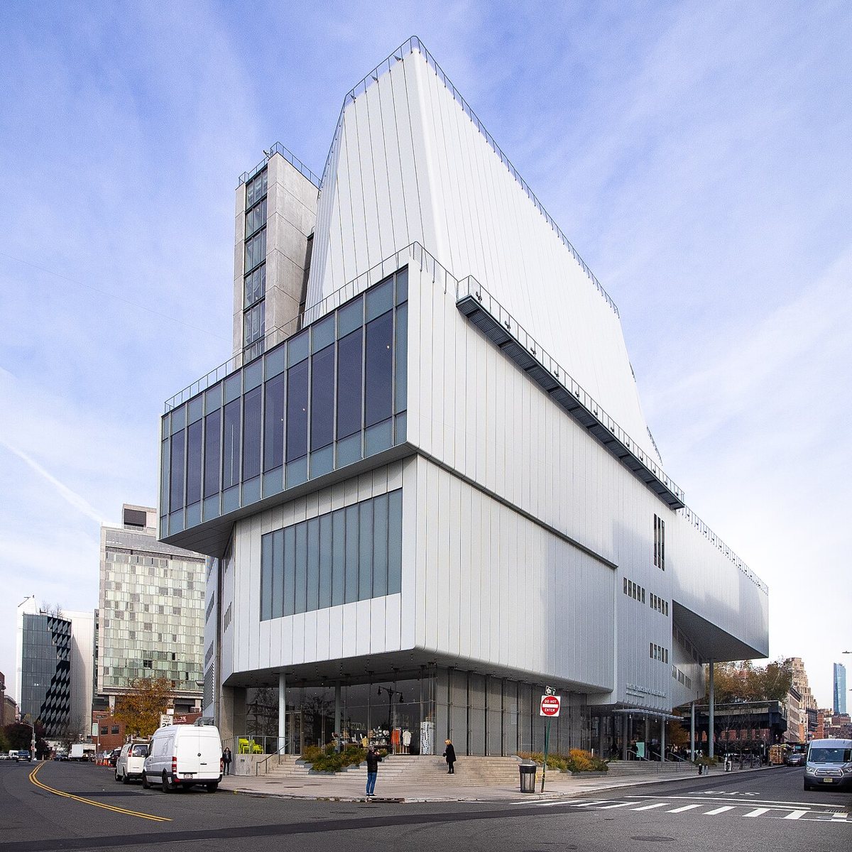 Whitney Museum of American Art building terrace overlooking the Hudson River