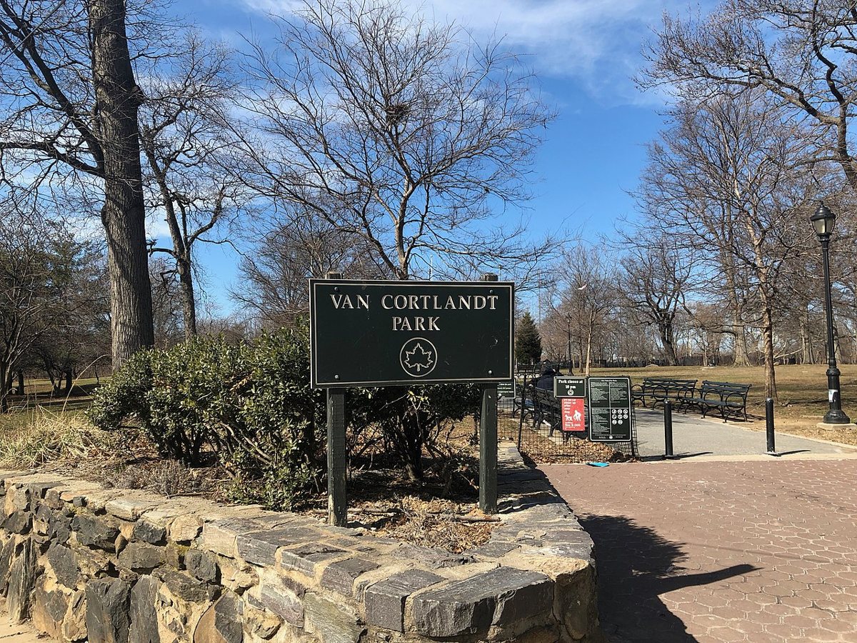 the wooded trails and parade ground at Van Cortlandt Park