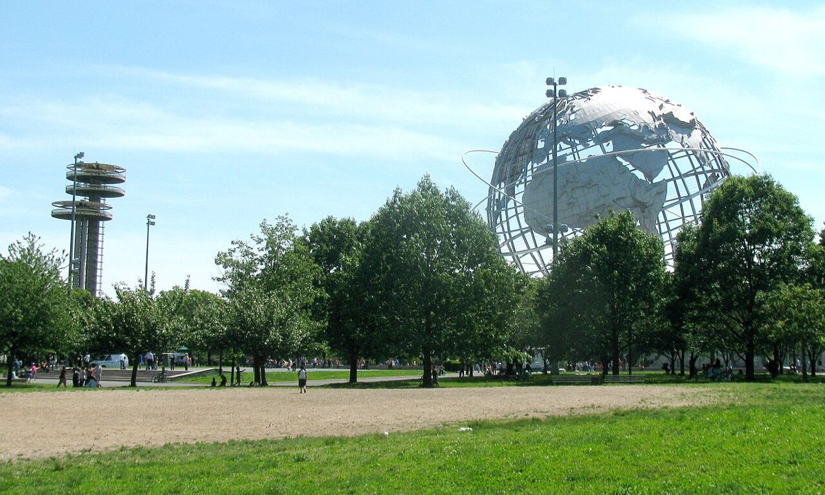 Flushing Meadows Corona Park with the Unisphere in Queens