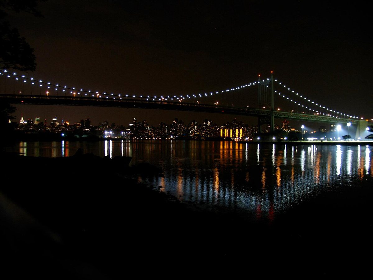 Astoria waterfront in Queens with the New York skyline